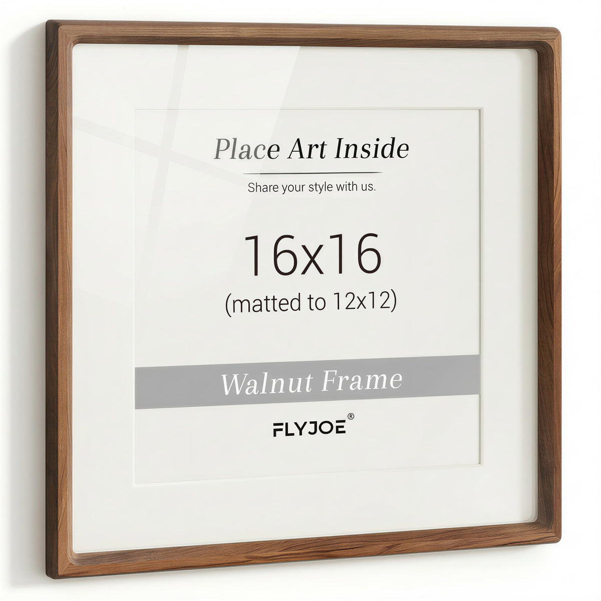 Picture Frame, USA-Sourced Hardwood Photo Frame, Walnut, 11x14