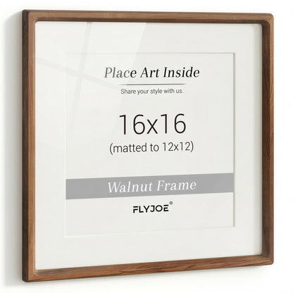 Picture Frame, USA-Sourced Hardwood Photo Frame, Walnut, 11x14