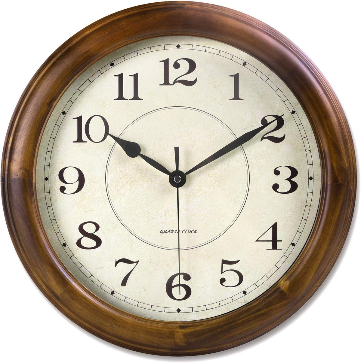 Kesin Wall Clock Wood 14 Inch Silent Wall Clocks Large Decorative