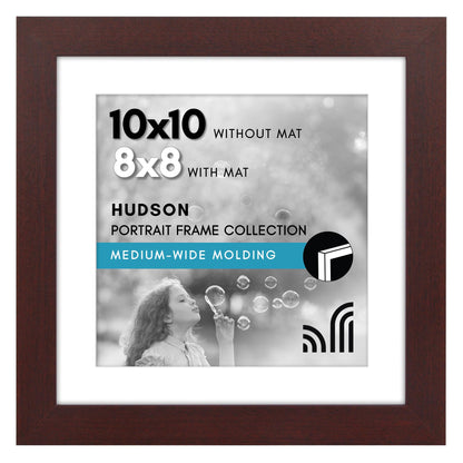 Americanflat 22x28 Poster Frame - Matted to 18x24 - Engineered Wood - Black
