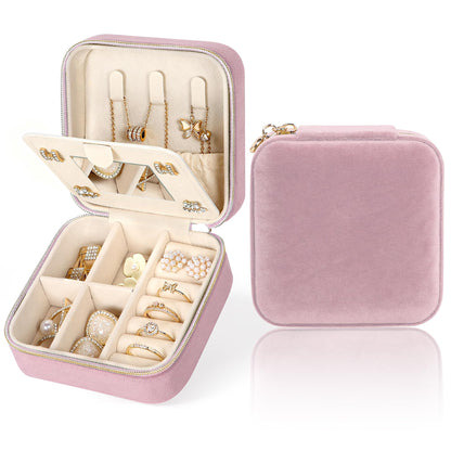MFXIP Travel Jewelry Case Small Jewelry Box Jewelry Organizer Storage Case