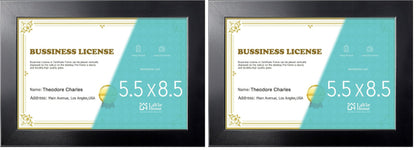 LaVie Home 14x18 Picture Frame Black Poster Frame,Display Pictures 12x16 with Mat or 14x18 Without Mat, Stable and Sturdy Frame and Polished Plexiglass, Horizontal and Vertical Format of The Walls