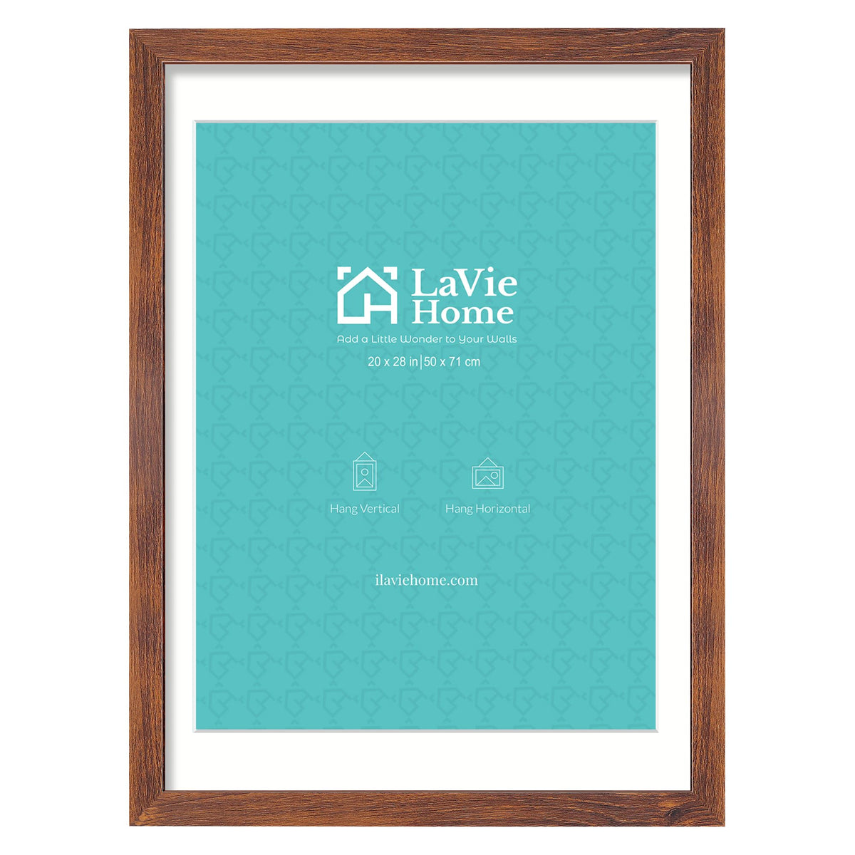 LaVie Home 14x18 Picture Frame Black Poster Frame,Display Pictures 12x16 with Mat or 14x18 Without Mat, Stable and Sturdy Frame and Polished Plexiglass, Horizontal and Vertical Format of The Walls