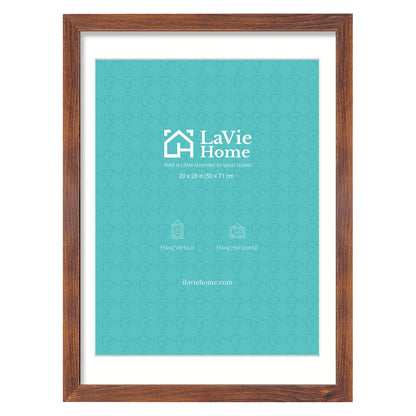 LaVie Home 14x18 Picture Frame Black Poster Frame,Display Pictures 12x16 with Mat or 14x18 Without Mat, Stable and Sturdy Frame and Polished Plexiglass, Horizontal and Vertical Format of The Walls