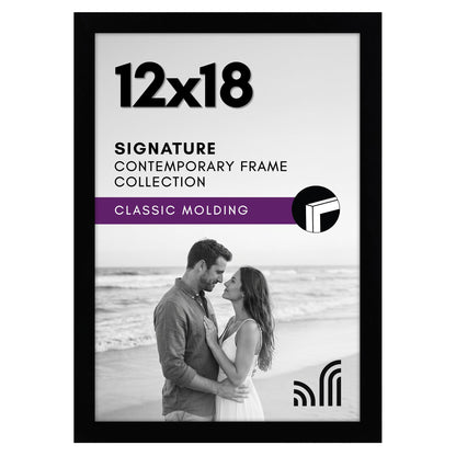 Americanflat 11x17 Picture Frame - Engineered Wood - Black