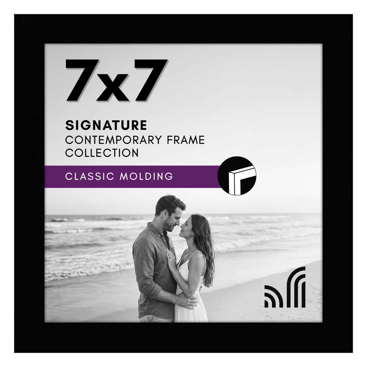 Americanflat 11x17 Picture Frame - Engineered Wood - Black