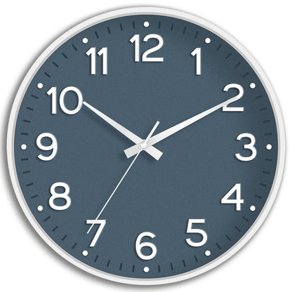 Roymnie 14 Inch Wall Clock Battery Operated Silent Non Ticking Green Analog