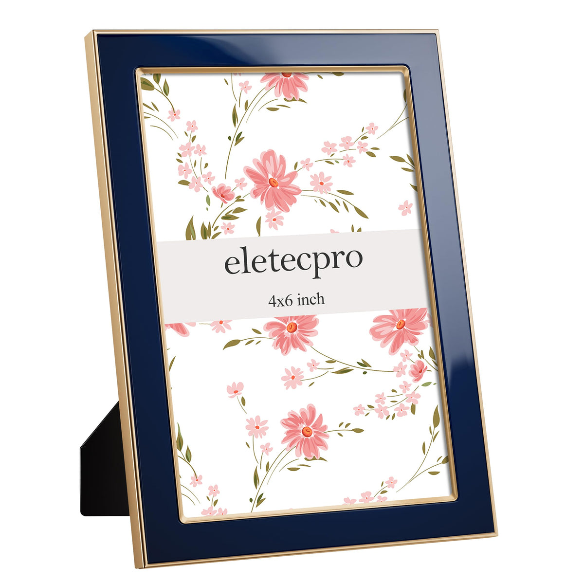 eletecpro 4x6 Enamel Picture Frame with Real Glass Cover, Pink, 1-Pack
