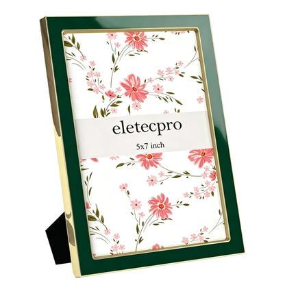 eletecpro 4x6 Enamel Picture Frame with Real Glass Cover, Pink, 1-Pack