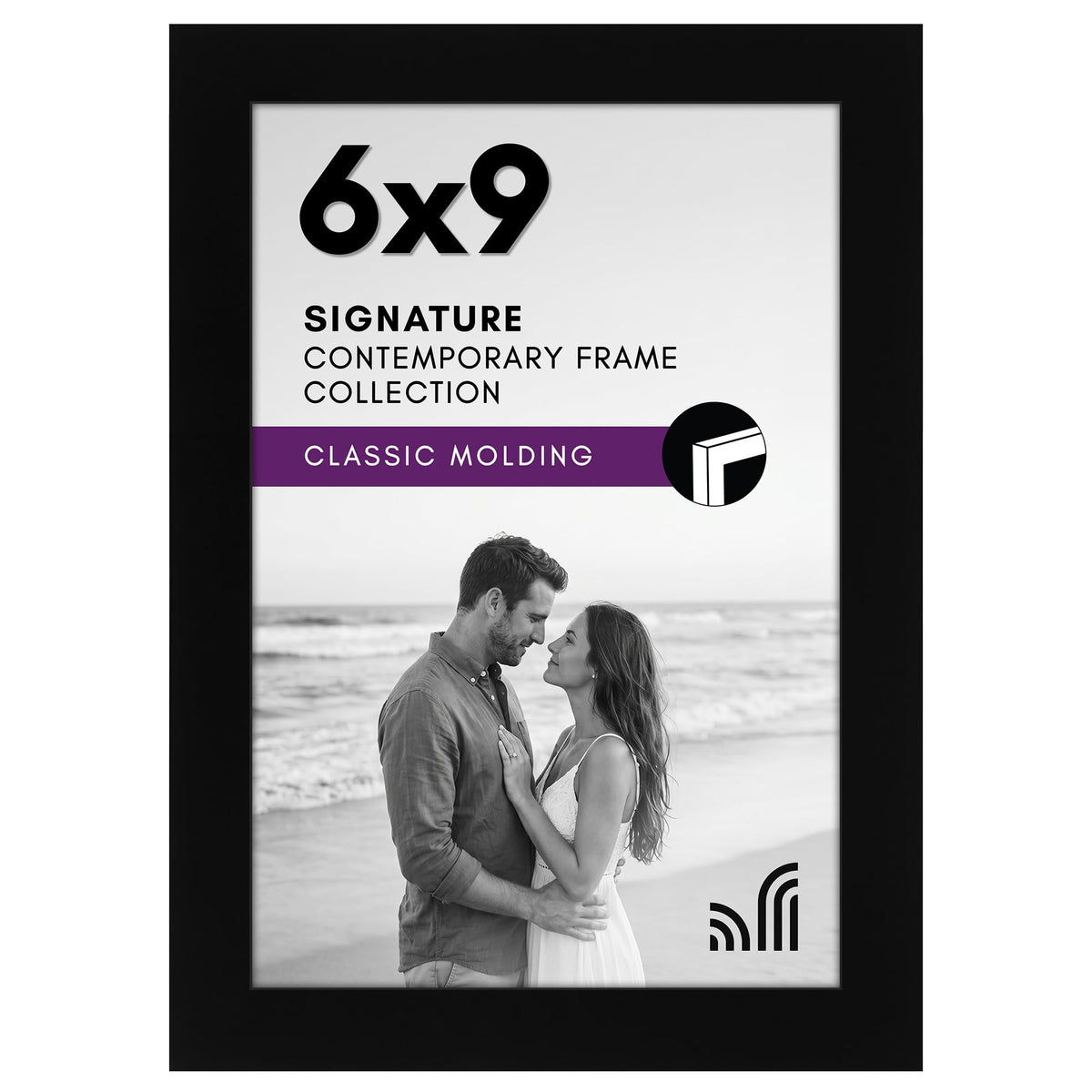 Americanflat 11x17 Picture Frame - Engineered Wood - Black