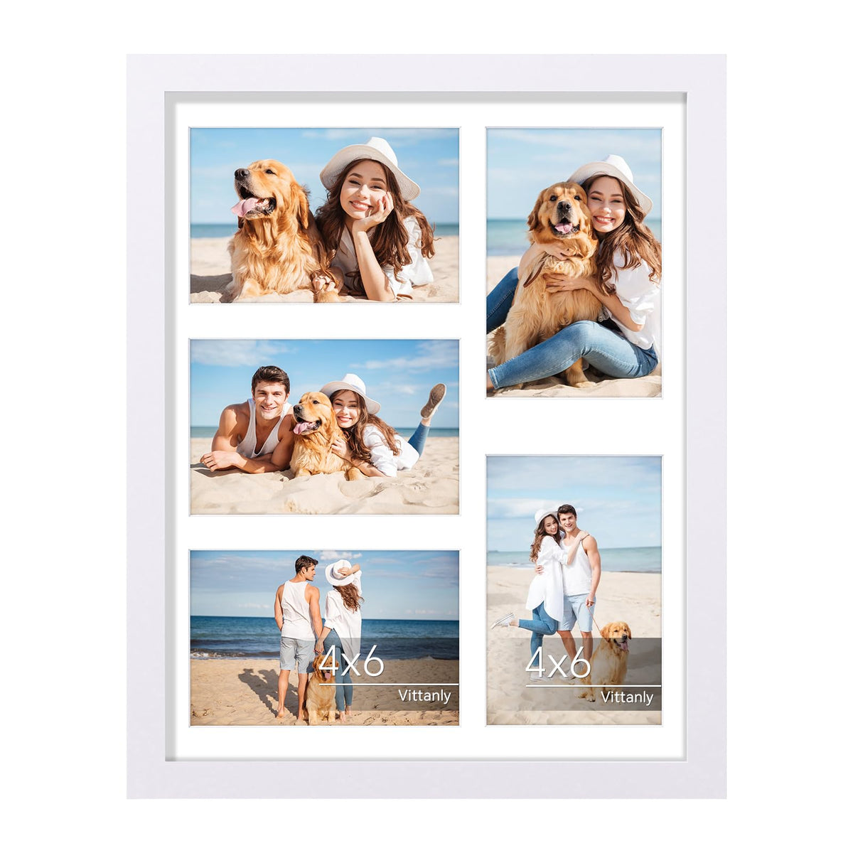 Vittanly 11x14 Collage Picture Frame for Wall Mounting, Black