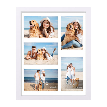 Vittanly 11x14 Collage Picture Frame for Wall Mounting, Black