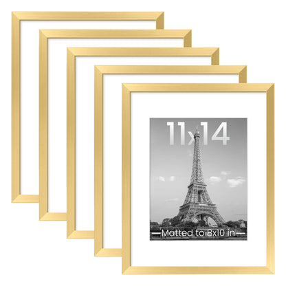 upsimples 8x10 Picture Frames, Gallery Wall Frames Set of 5, Black