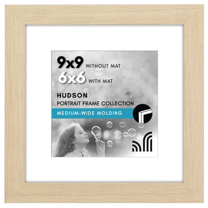 Americanflat 22x28 Poster Frame - Matted to 18x24 - Engineered Wood - Black