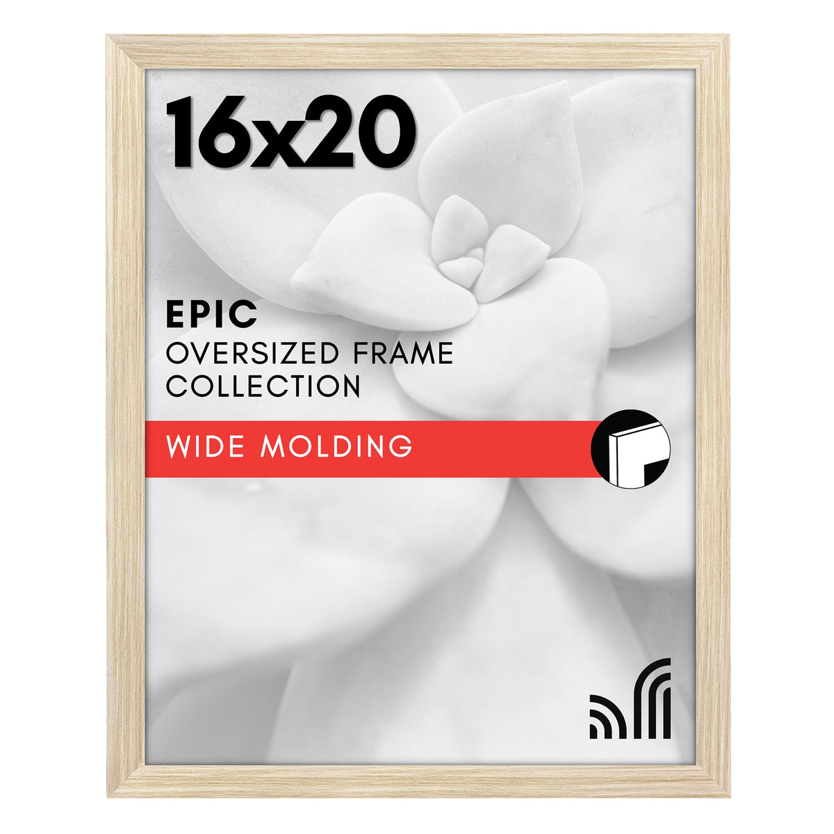 Americanflat 16x20 Poster Frame - Engineered Wood - Black