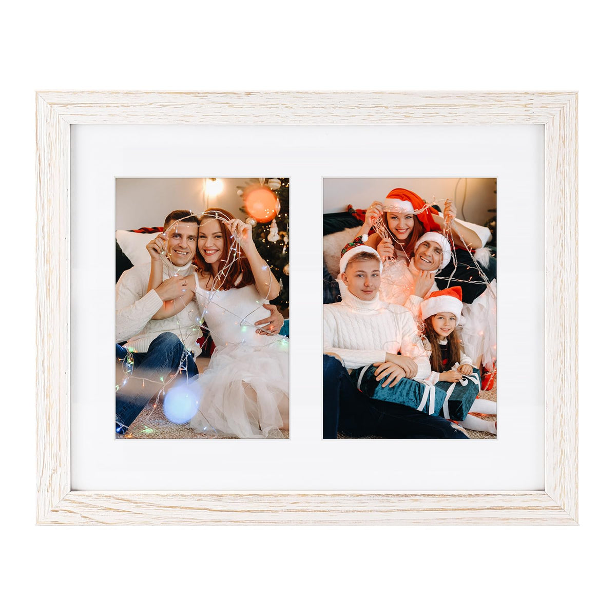 Golden State Art 9-Openings 4x6 Wood Collage Picture Frame Black