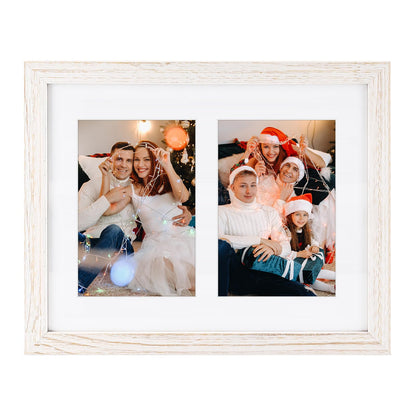 Golden State Art 9-Openings 4x6 Wood Collage Picture Frame Black
