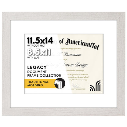 Americanflat 22x28 Poster Frame - Matted to 18x24 - Engineered Wood - Black