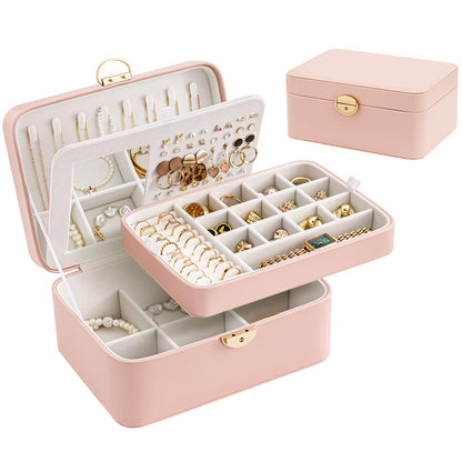 Lolalet 2 Layer Jewelry Box for Teen Girls & Young Women