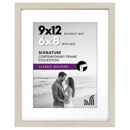 Americanflat 11x14 Picture Frame - Matted to 8x10 - Engineered Wood - Black