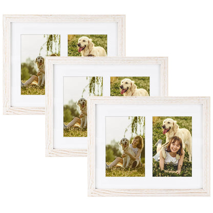Golden State Art 9-Openings 4x6 Wood Collage Picture Frame Black
