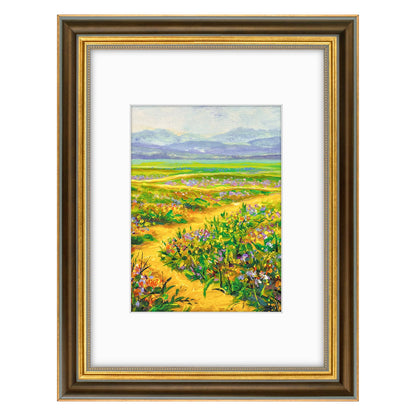 Golden State Art,8x10 Ornate Picture Frame Holds 5x7 Photo,Green Gold