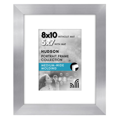 Americanflat 22x28 Poster Frame - Matted to 18x24 - Engineered Wood - Black