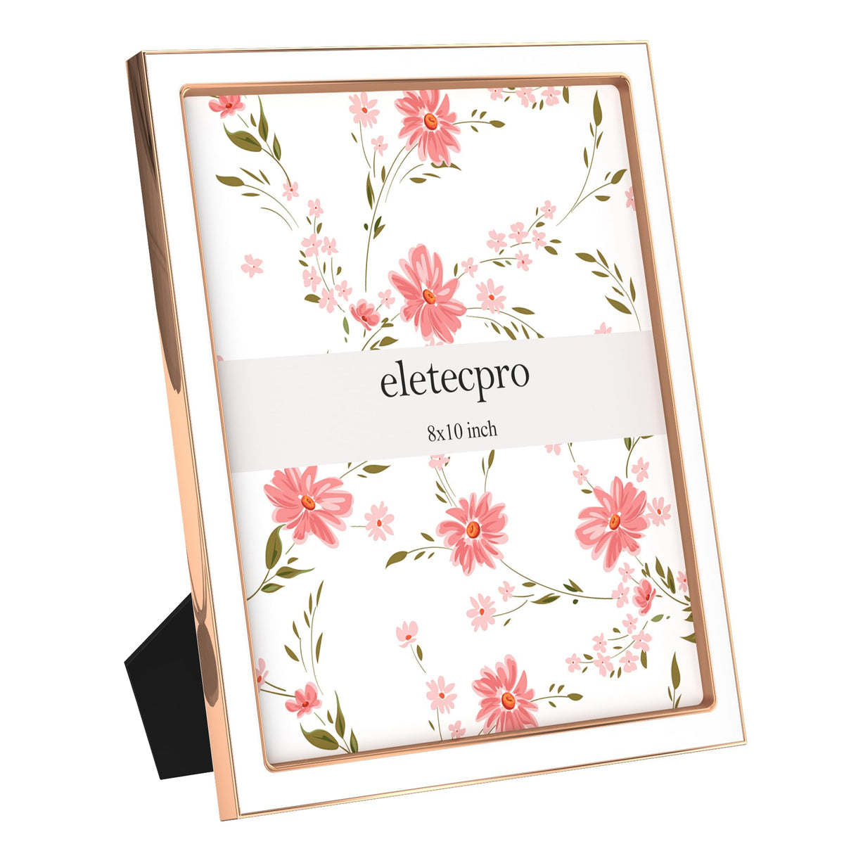 eletecpro 4x6 Enamel Picture Frame with Real Glass Cover, Pink, 1-Pack