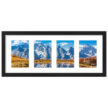 Vittanly 11x14 Collage Picture Frame for Wall Mounting, Black