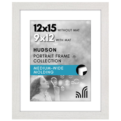 Americanflat 22x28 Poster Frame - Matted to 18x24 - Engineered Wood - Black