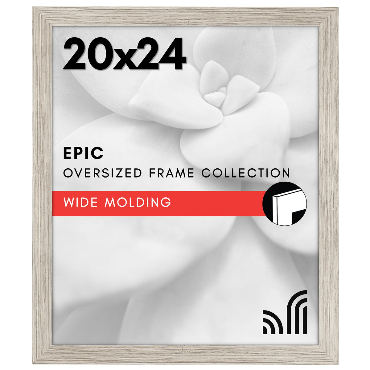 Americanflat 16x20 Poster Frame - Engineered Wood - Black