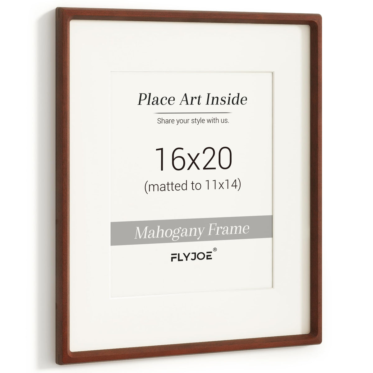Picture Frame, USA-Sourced Hardwood Photo Frame, Walnut, 11x14