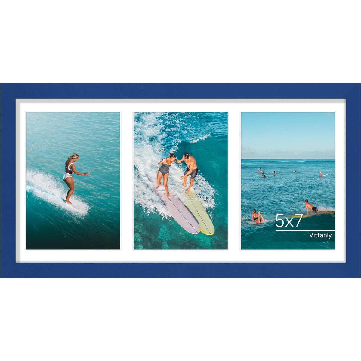 Vittanly 11x14 Collage Picture Frame for Wall Mounting, Black