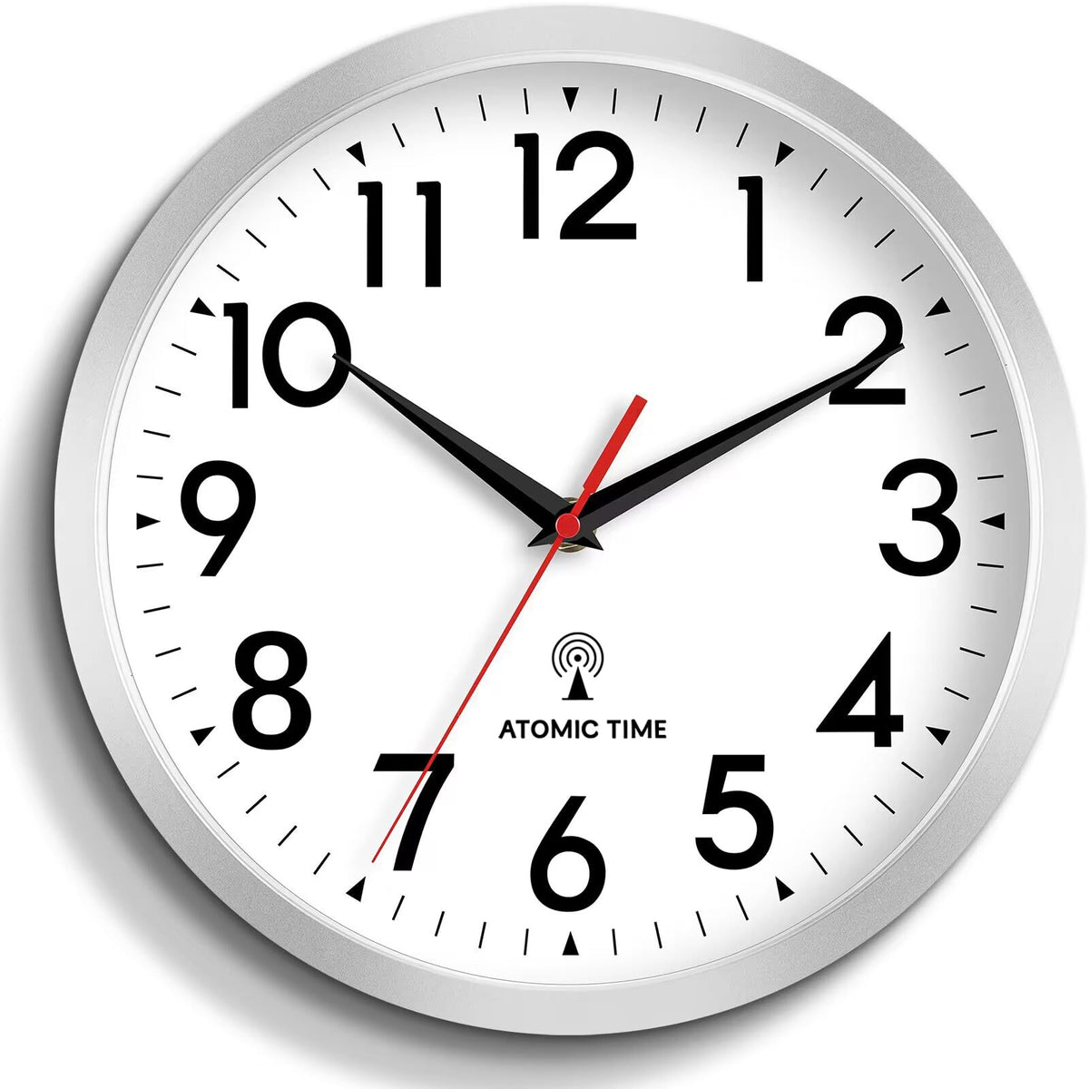 DAXSMY 14 Inch Wall Clock, Battery Operated Silent Non Ticking