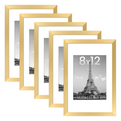 upsimples 8x10 Picture Frames, Gallery Wall Frames Set of 5, Black