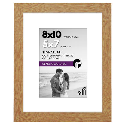 Americanflat 11x14 Picture Frame - Matted to 8x10 - Engineered Wood - Black