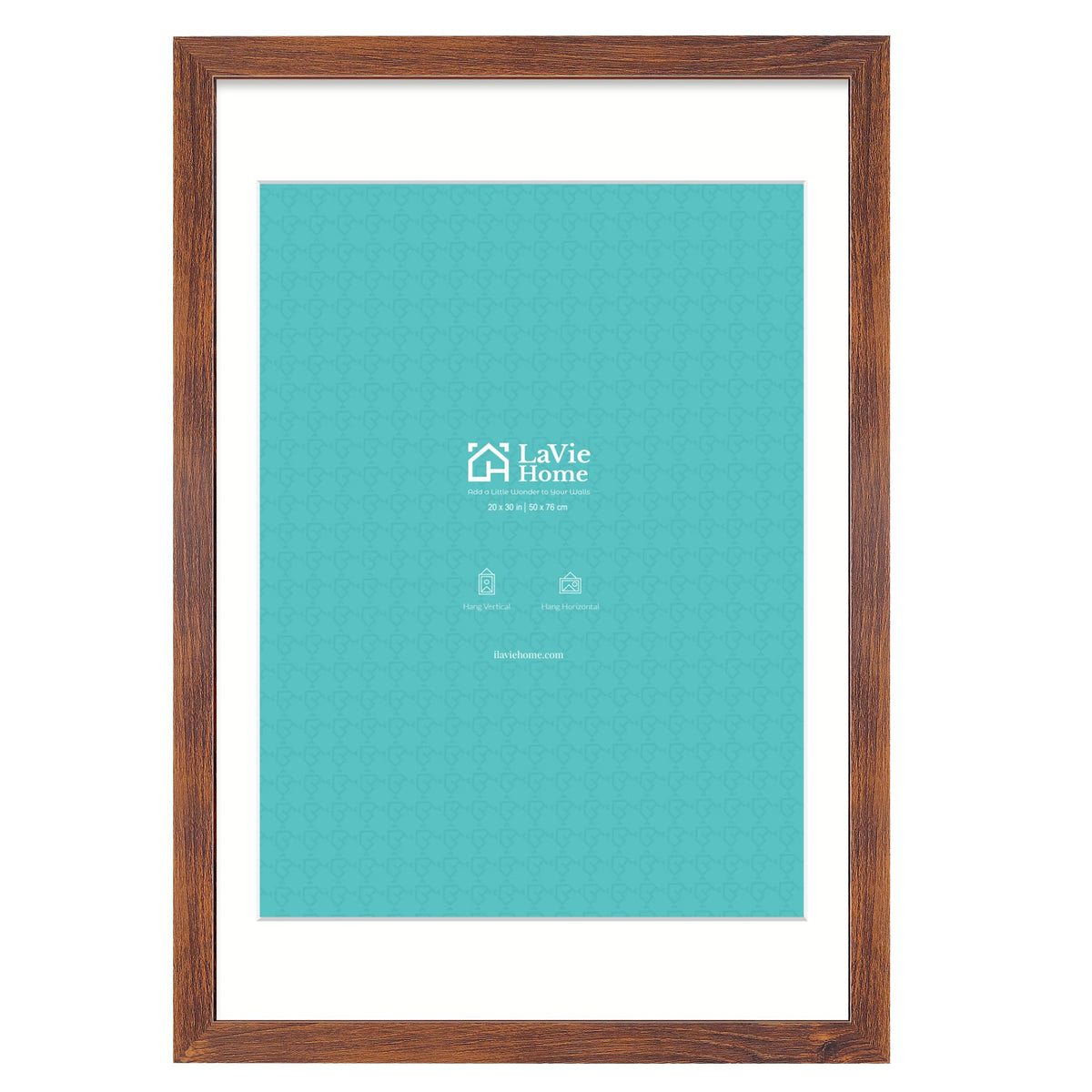 LaVie Home 14x18 Picture Frame Black Poster Frame,Display Pictures 12x16 with Mat or 14x18 Without Mat, Stable and Sturdy Frame and Polished Plexiglass, Horizontal and Vertical Format of The Walls
