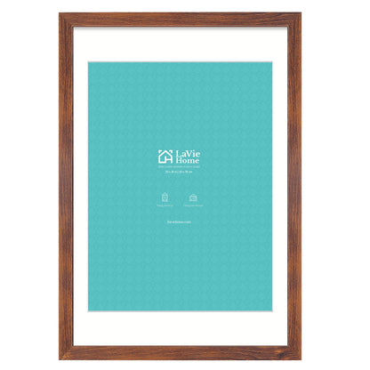 LaVie Home 14x18 Picture Frame Black Poster Frame,Display Pictures 12x16 with Mat or 14x18 Without Mat, Stable and Sturdy Frame and Polished Plexiglass, Horizontal and Vertical Format of The Walls