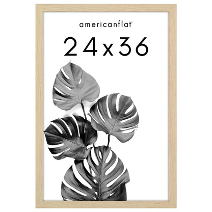 Americanflat 16x20 Poster Frame - Engineered Wood - Black