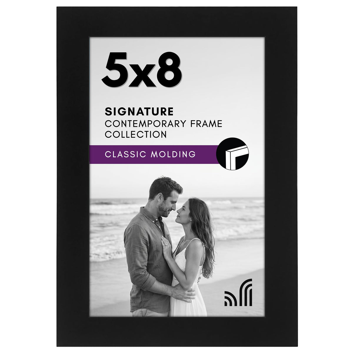 Americanflat 11x17 Picture Frame - Engineered Wood - Black
