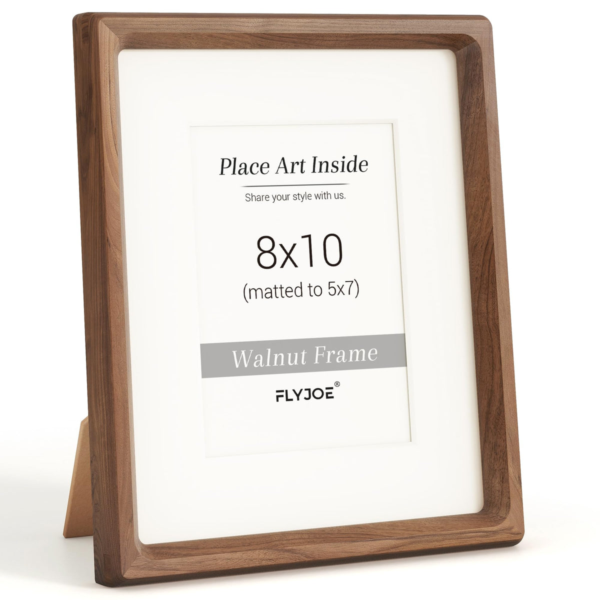 Picture Frame, USA-Sourced Hardwood Photo Frame, Walnut, 11x14