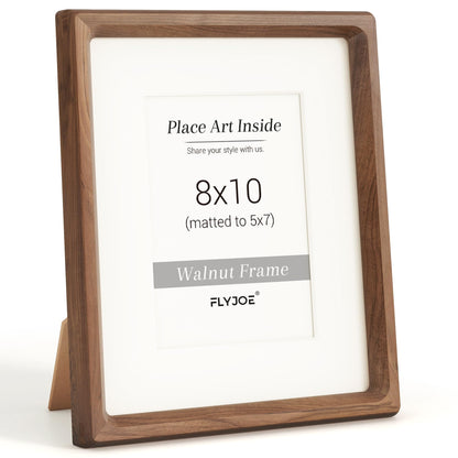 Picture Frame, USA-Sourced Hardwood Photo Frame, Walnut, 11x14