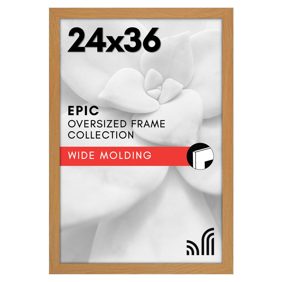 Americanflat 16x20 Poster Frame - Engineered Wood - Black
