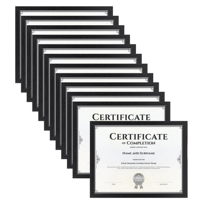 HORLIMER 8x10 Picture Frame Set of 15, Black Picture Frames Display 8 by 10 Photo for Wall or Tabletop