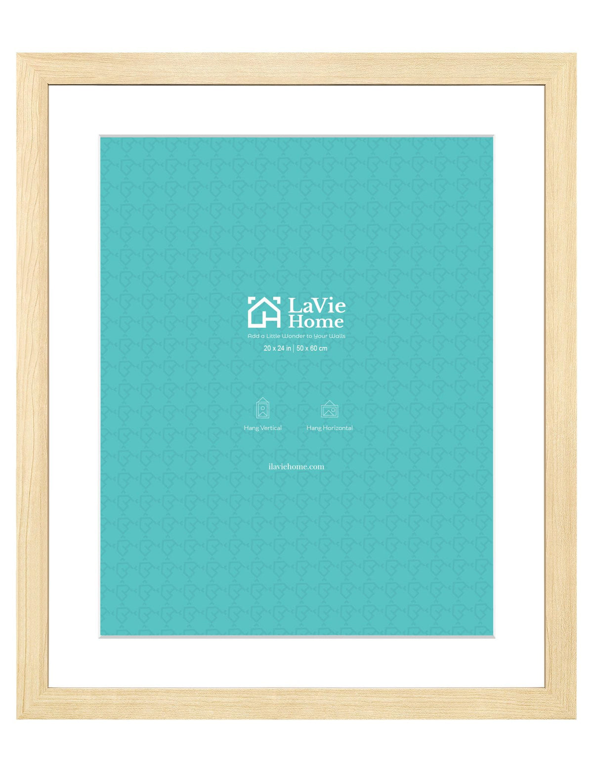LaVie Home 14x18 Picture Frame Black Poster Frame,Display Pictures 12x16 with Mat or 14x18 Without Mat, Stable and Sturdy Frame and Polished Plexiglass, Horizontal and Vertical Format of The Walls