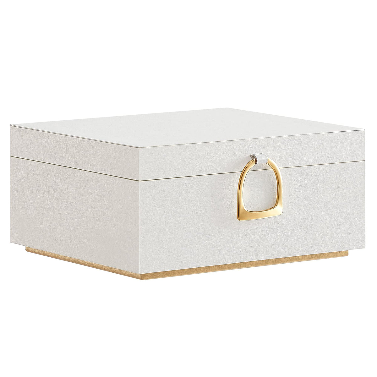 SONGMICS 2-Layer Jewelry Box with Handle, Removable Tray, Floating Effect