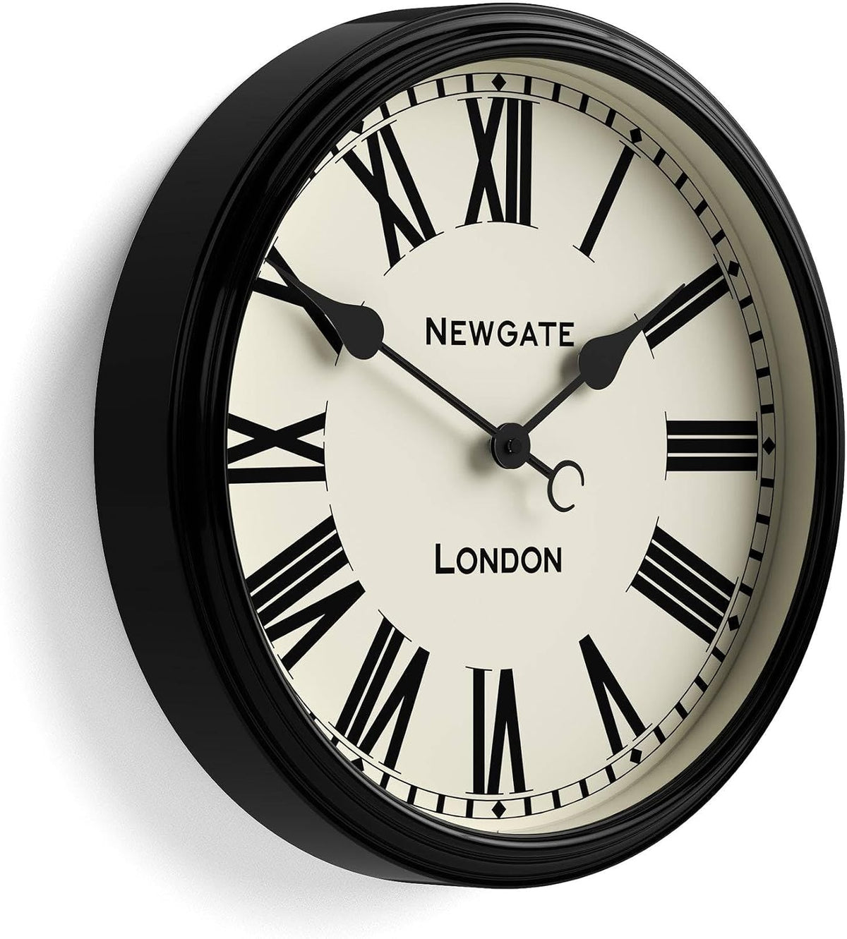 NEWGATE® Spitalfields wall Clock | Large Classic Metal Clock | 16"