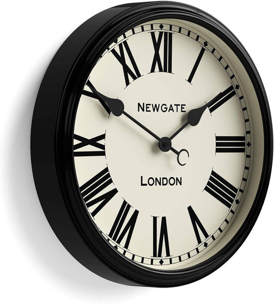 NEWGATE® Spitalfields wall Clock | Large Classic Metal Clock | 16"