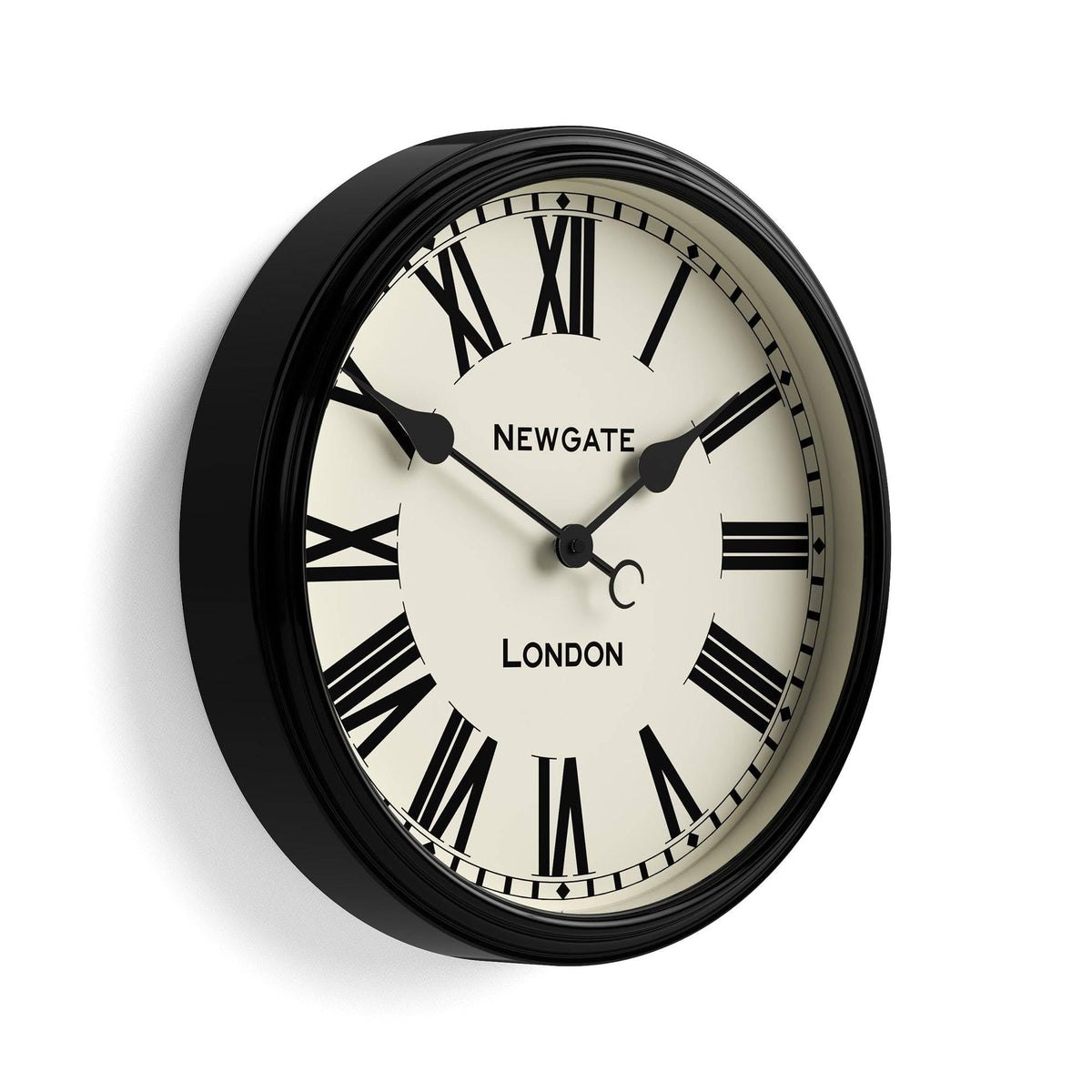NEWGATE® Spitalfields wall Clock | Large Classic Metal Clock | 16"