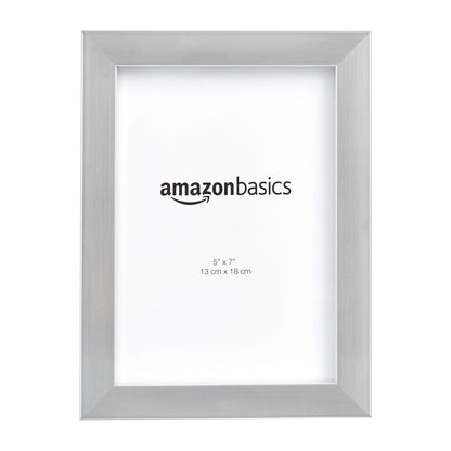 Amazon Basics Rectangular Photo Picture Frame, 8" x 10", Wall Hanging or Tabletop Display, Black, 2-Pack, Horizontal or Vertical